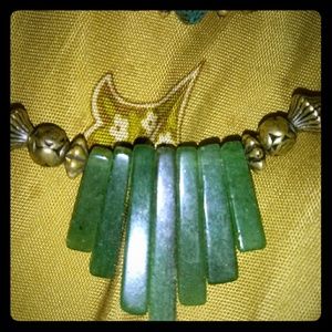 NWOT Native American emerald necklace